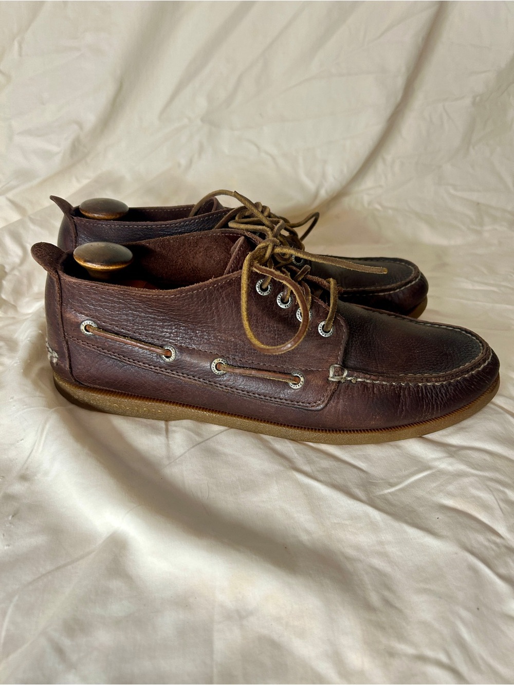 Sperry Top-Sider Mens 10M Brown Leather Boat Shoe Non-Slip